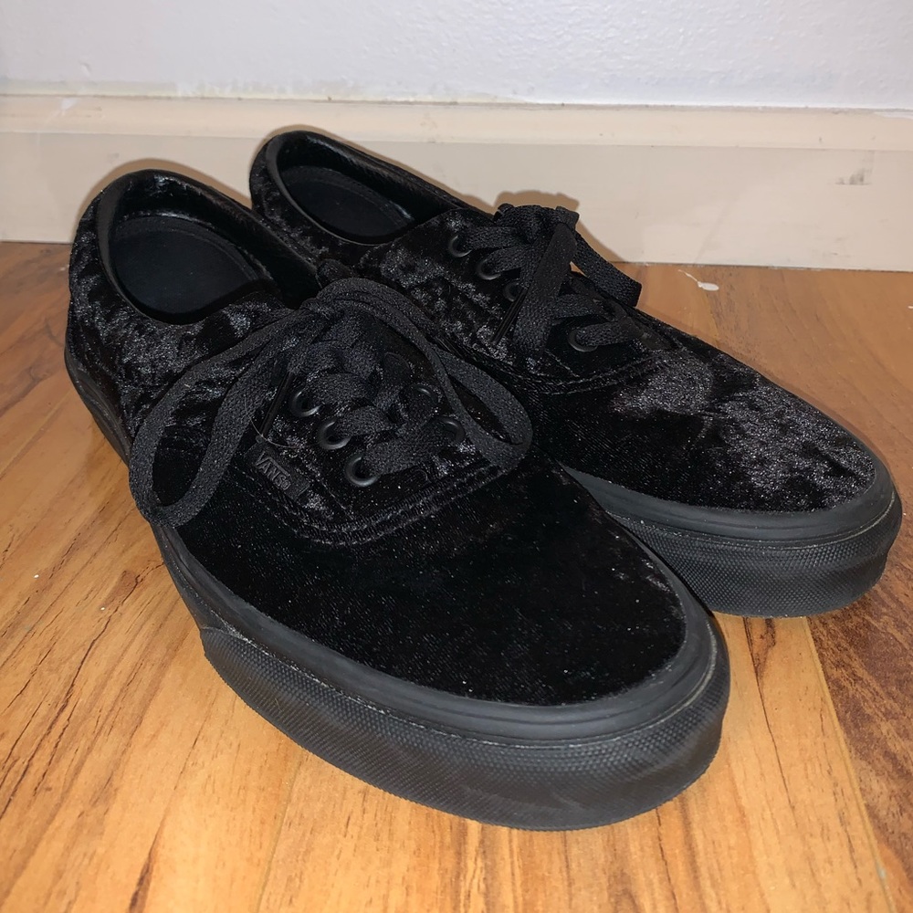 Black Velvet Vans